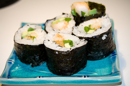 a Spicy Shrimp Roll